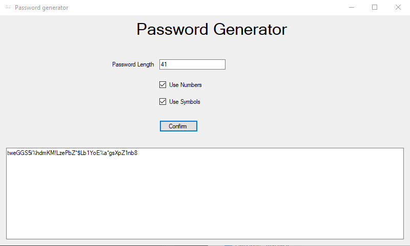 Password Generator!