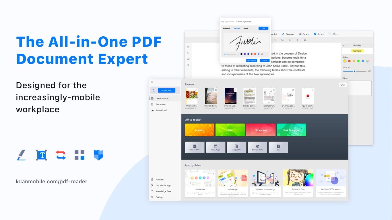 The All-in-One PDF Document Expert - Designed for the increasingly-mobile workplace