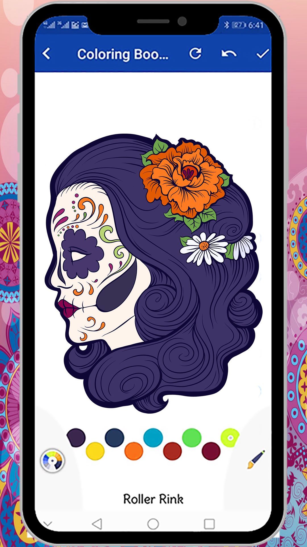 Skull Coloring Book - Adult Coloring