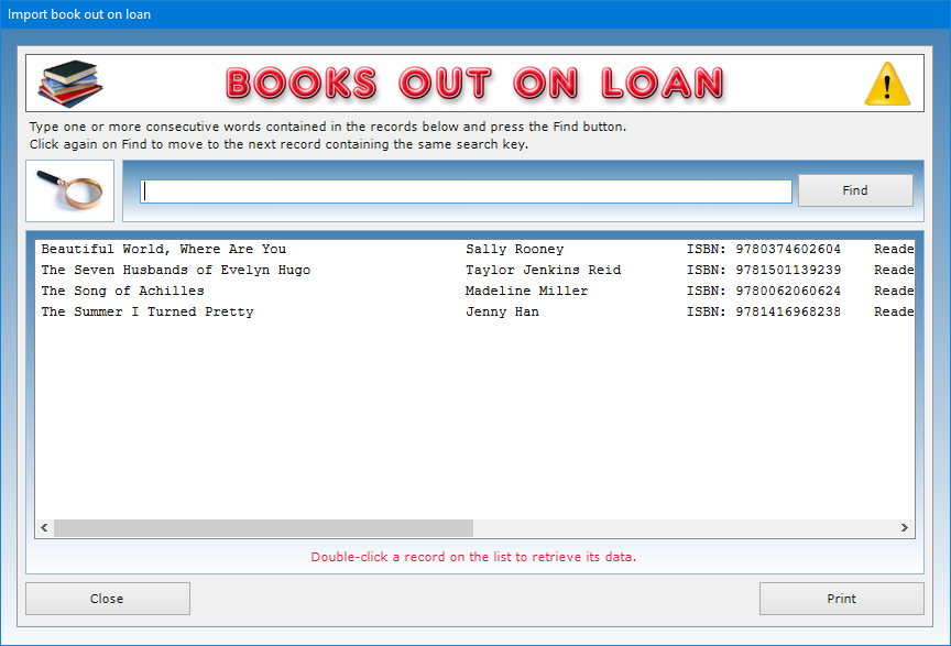 Library and Book Loans OK