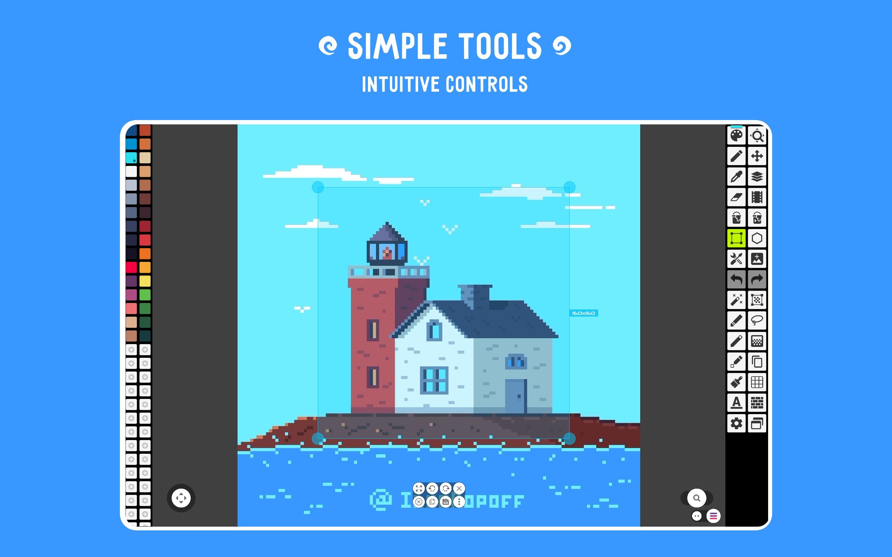 Simple tools, intuitive controls