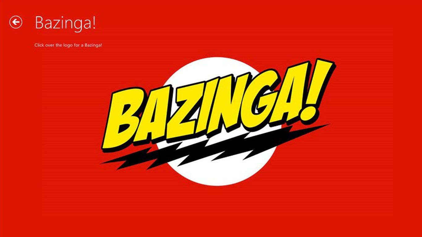 Bazinga sound in the same app!