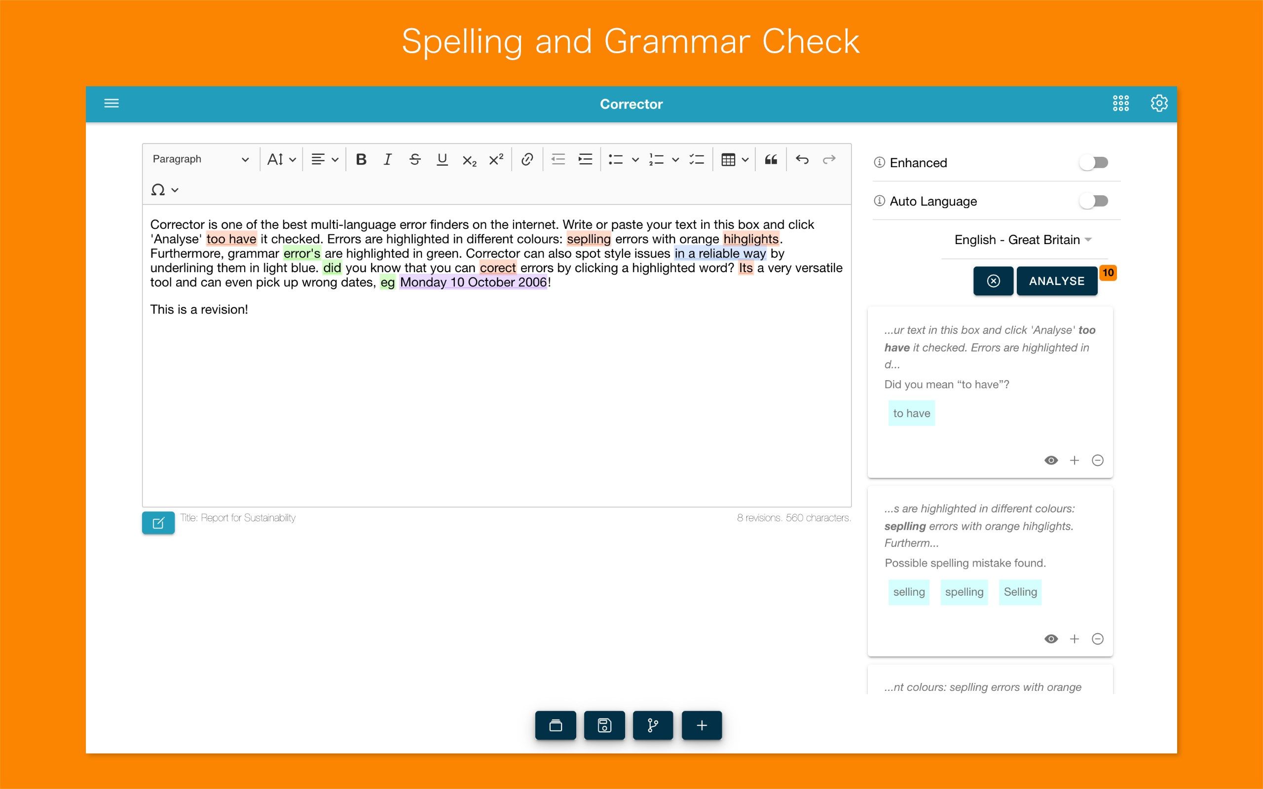 Corrector - Spelling and Grammar Checker