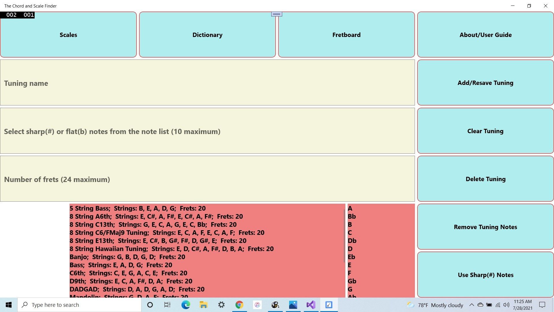 The Tunings Page