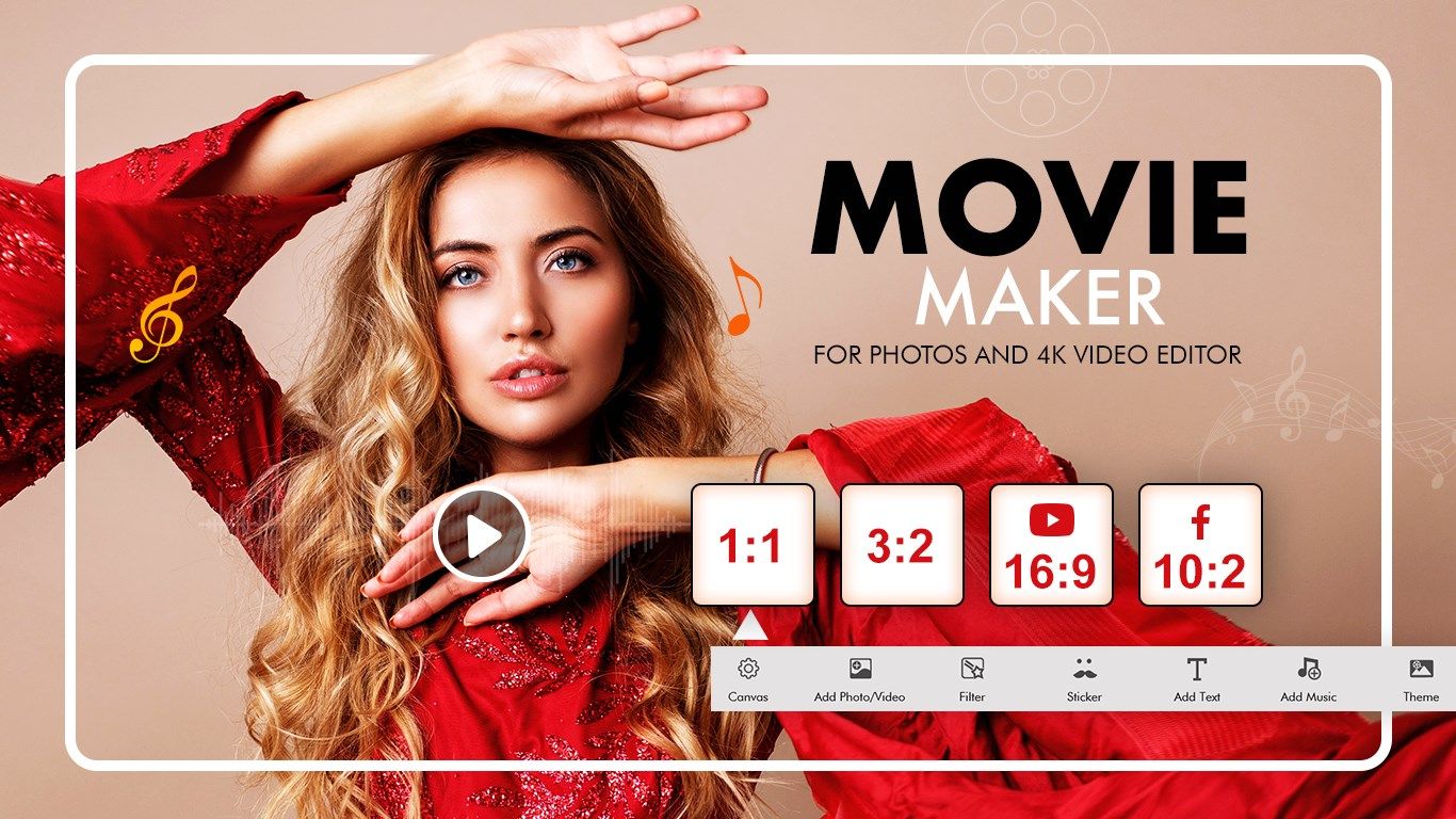 Movie Generator for Photos and 4K Video Editor