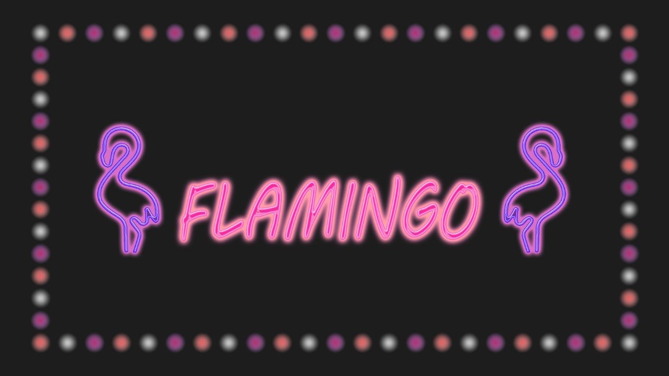 Flamingo with customized pink LEDs
