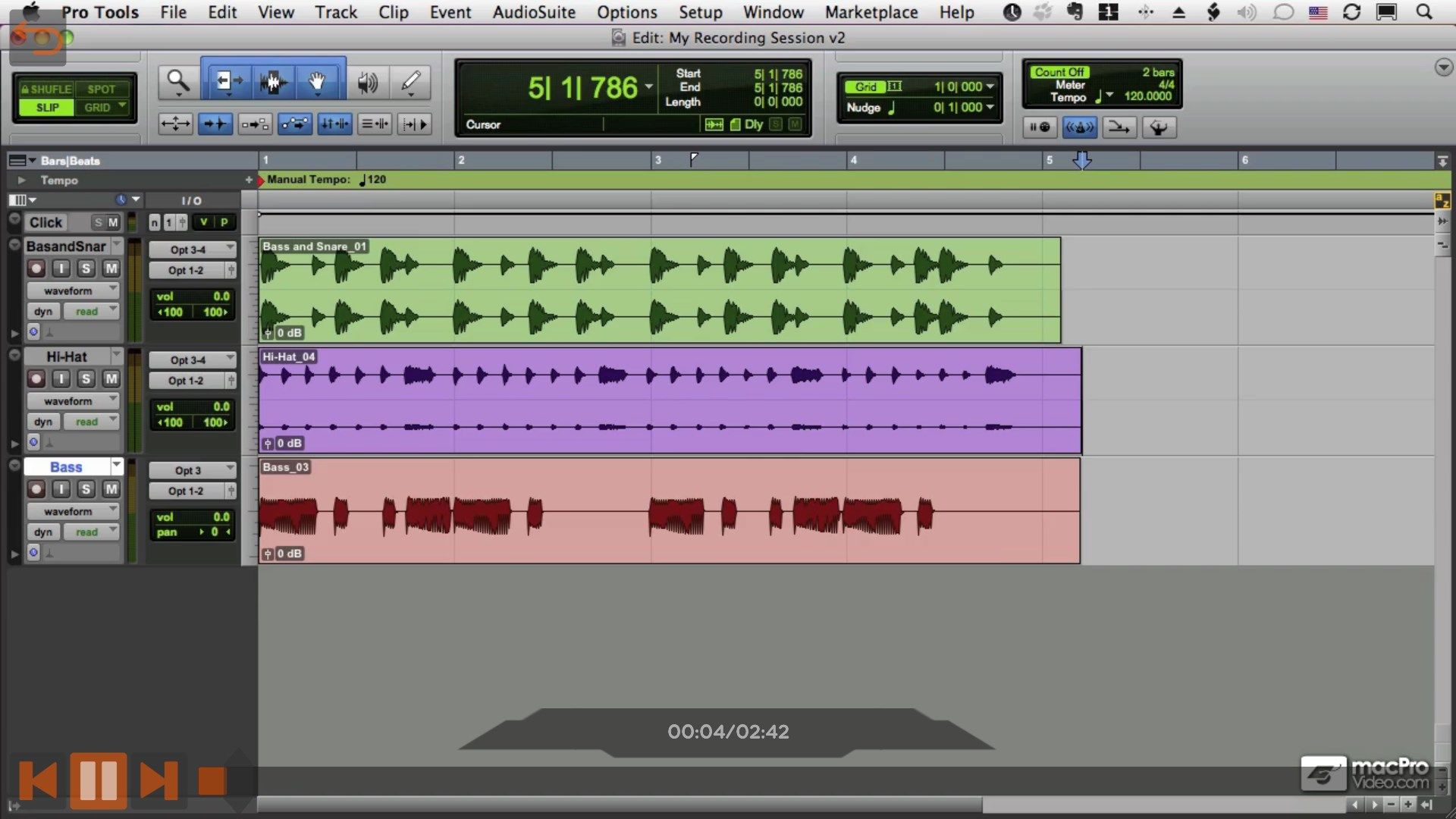 Recording Audio Course For Pro Tools