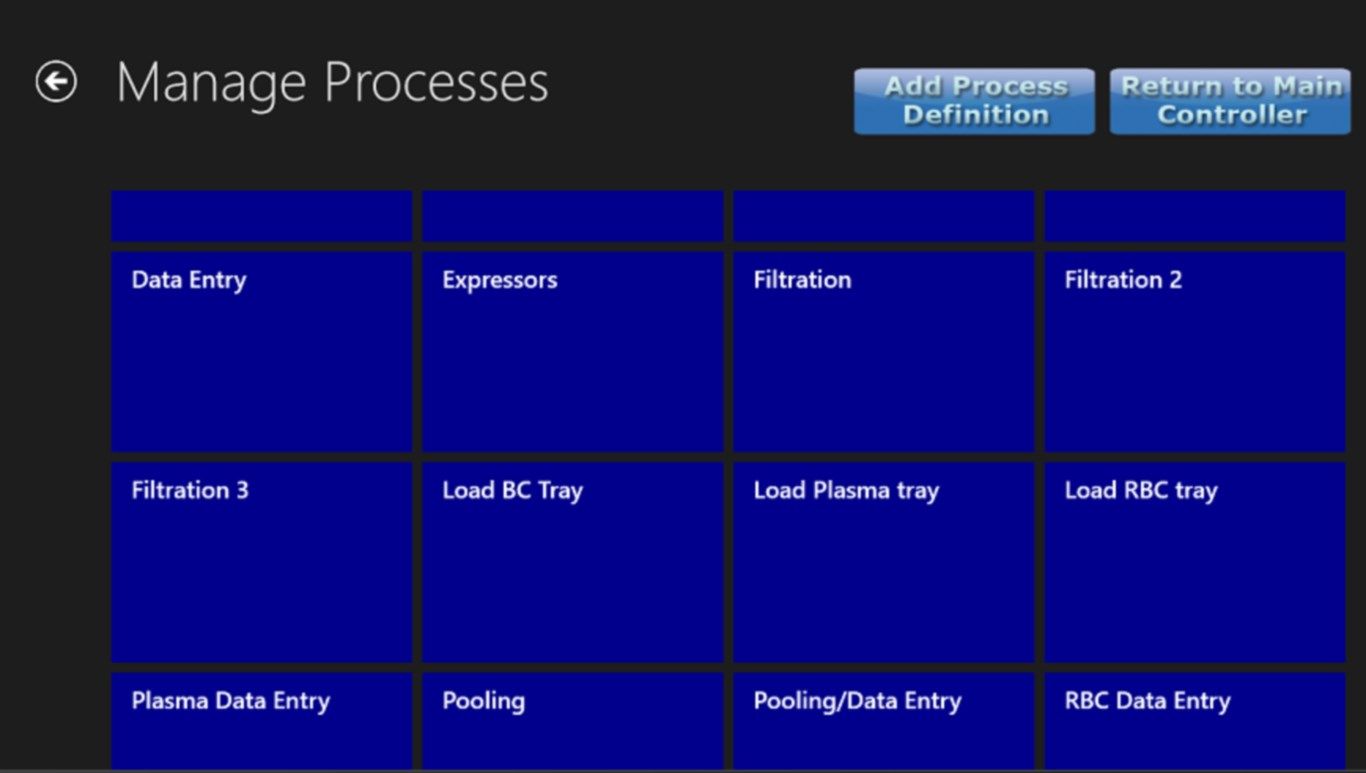Edit and manage processes, objects, and resources within the interface.
