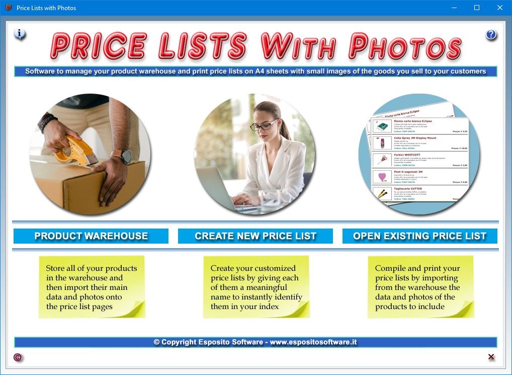 Price Lists with Photos