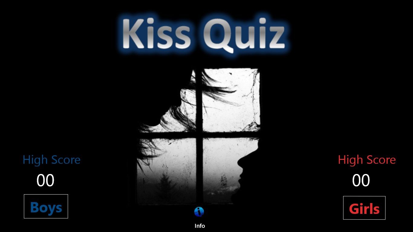 Main page of the quiz