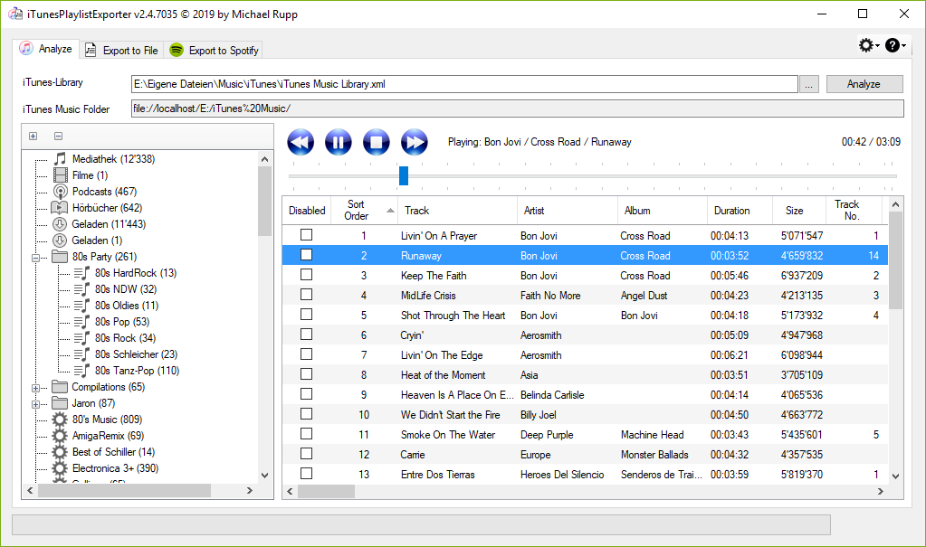 Analyze your iTunes library