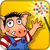 Little Monster At School - interactive storybook in English and Spanish