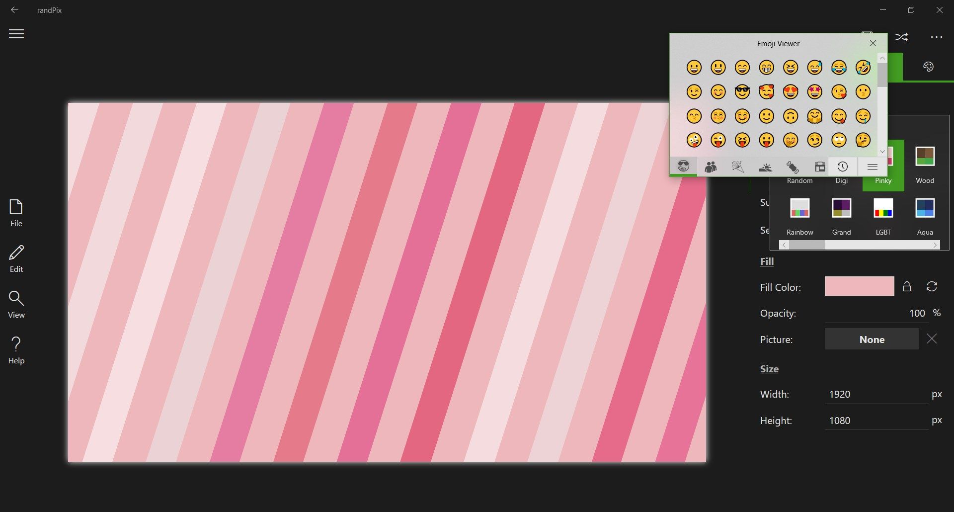 Overlay Mode pin the app on top of other windows. This let you drag and drop emoji in an easier way.