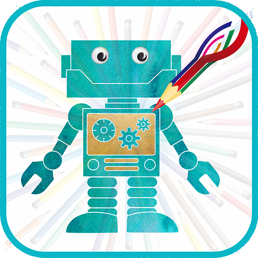 Robot Coloring and Drawing Book For Kids