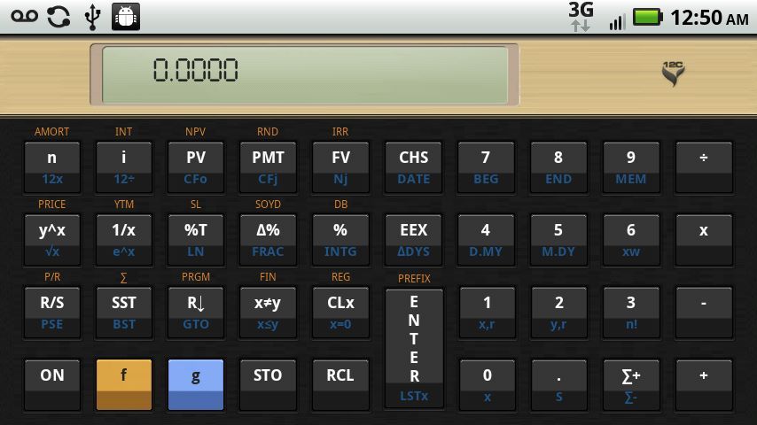12C Financial Calculator