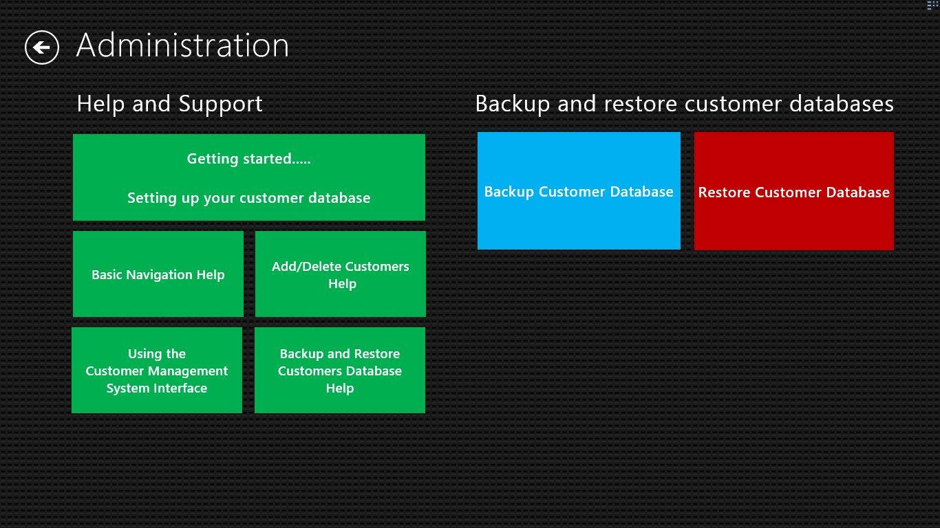 Easily backup and restore your database.