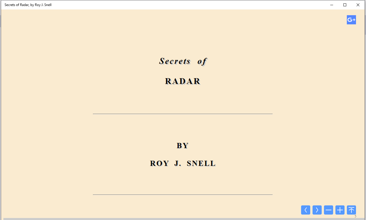 Secrets of Radar, by Roy J. Snell