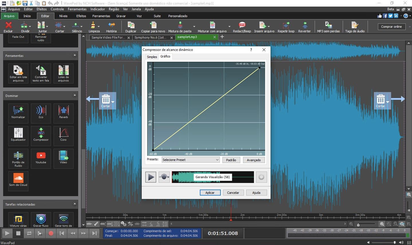 WavePad Editor de Áudio