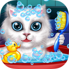 Wash and Treat Pets : help fluffy cats and puppies ! educational Kids Game