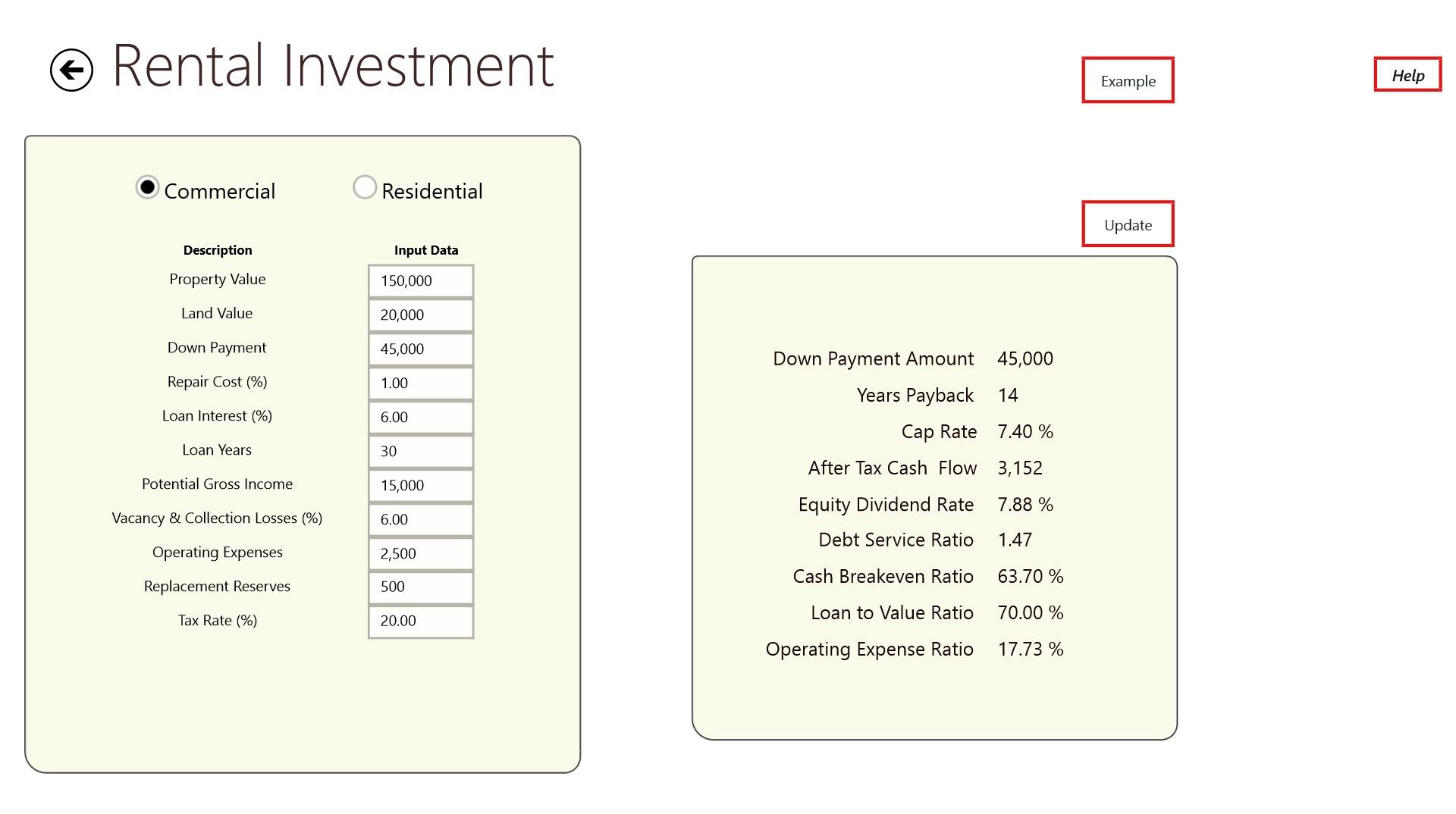Rental Investment Analysis