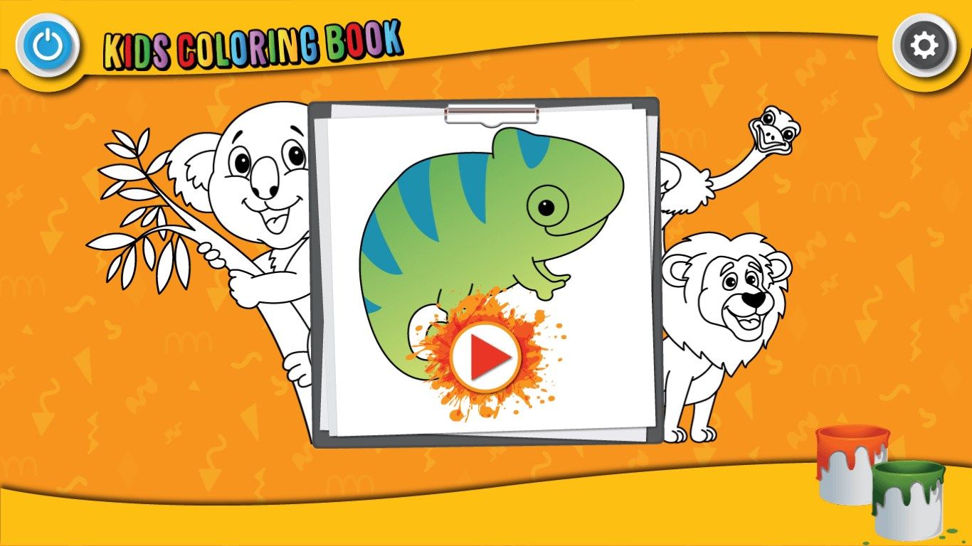 Cute animals coloring book
