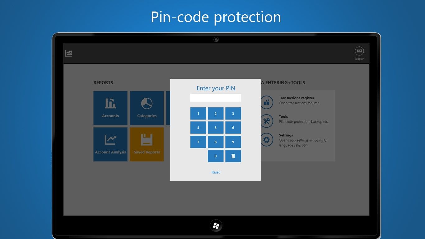 Pin-code protection