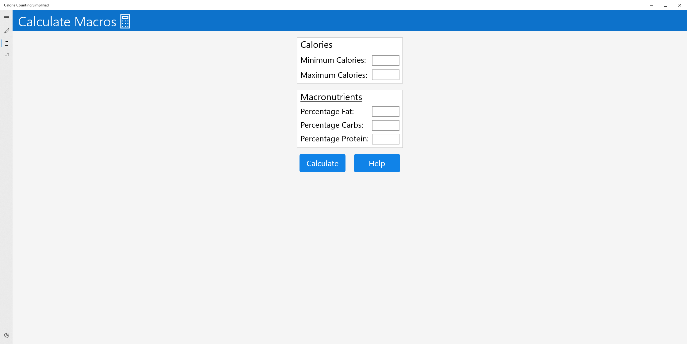 Calculate your nutrition goals!