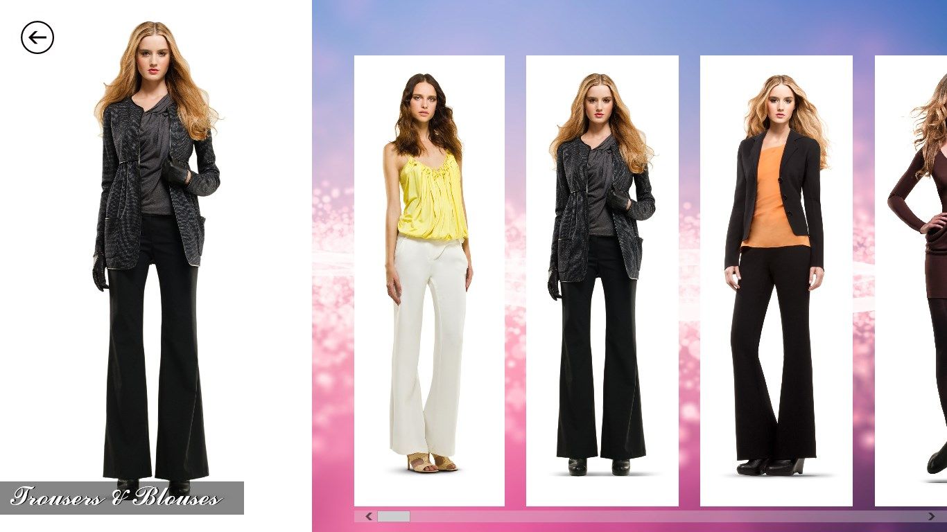 Trousers & blouses category