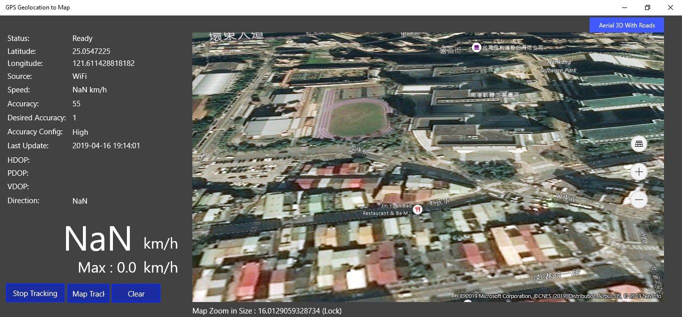 GPS Geolocation for BingMap