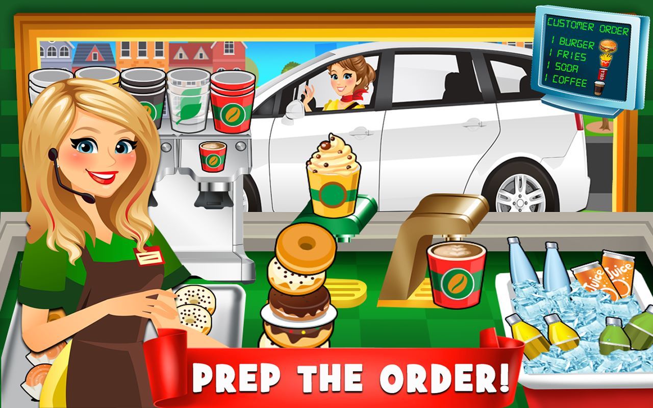 Drive Thru Simulator - Kids Fast Food Games & Burgers & Ice Cream To Go FREE