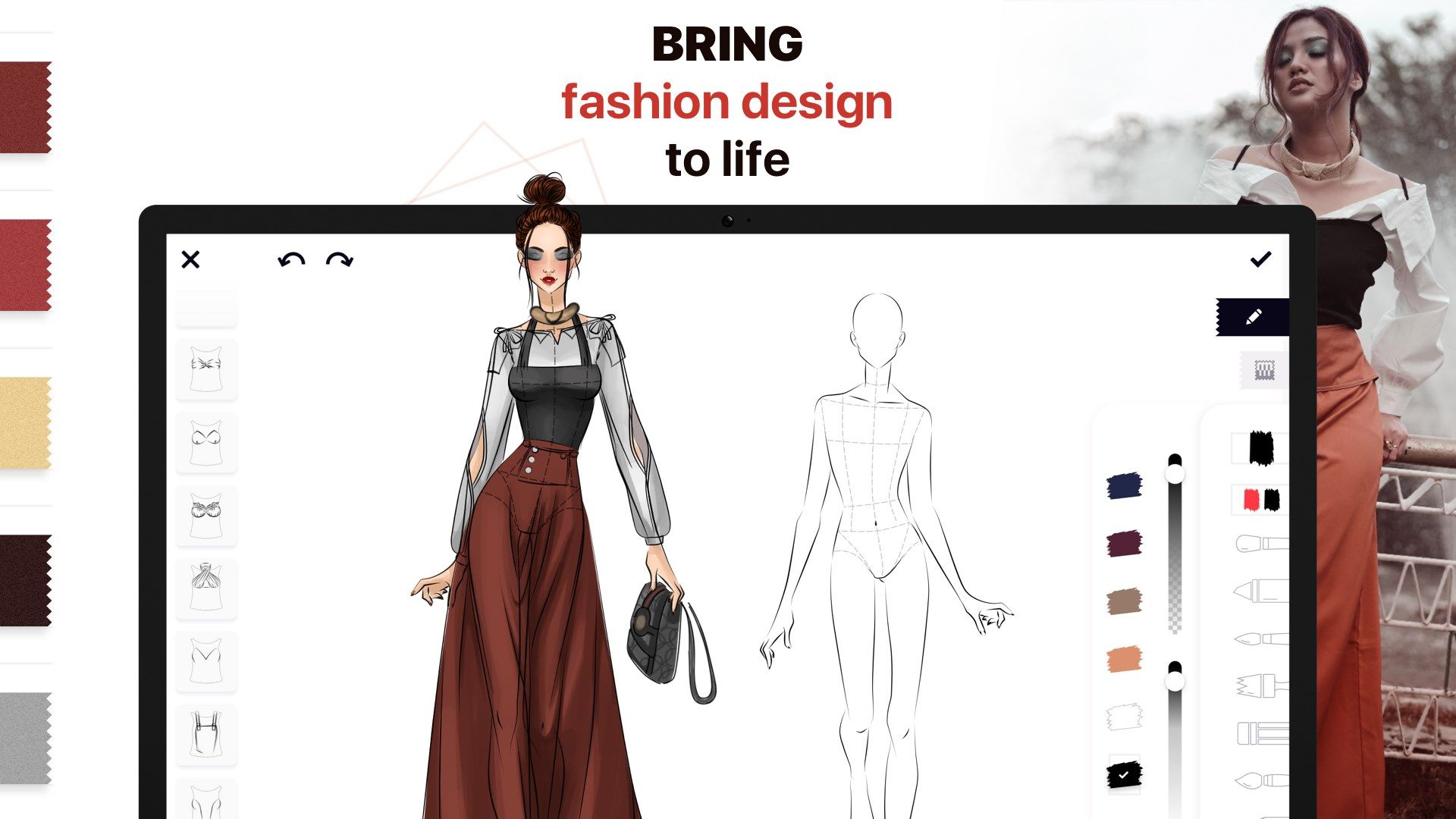 Fashion Design Sketches - Illustrator & Sketchbook