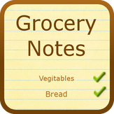 Grocery Notes ( With Dictation )