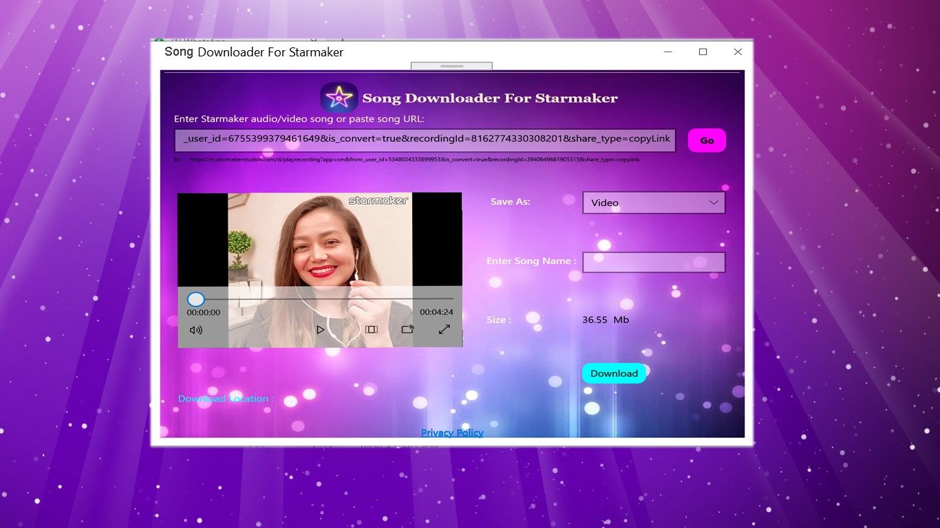 Song Downloader for Starmaker