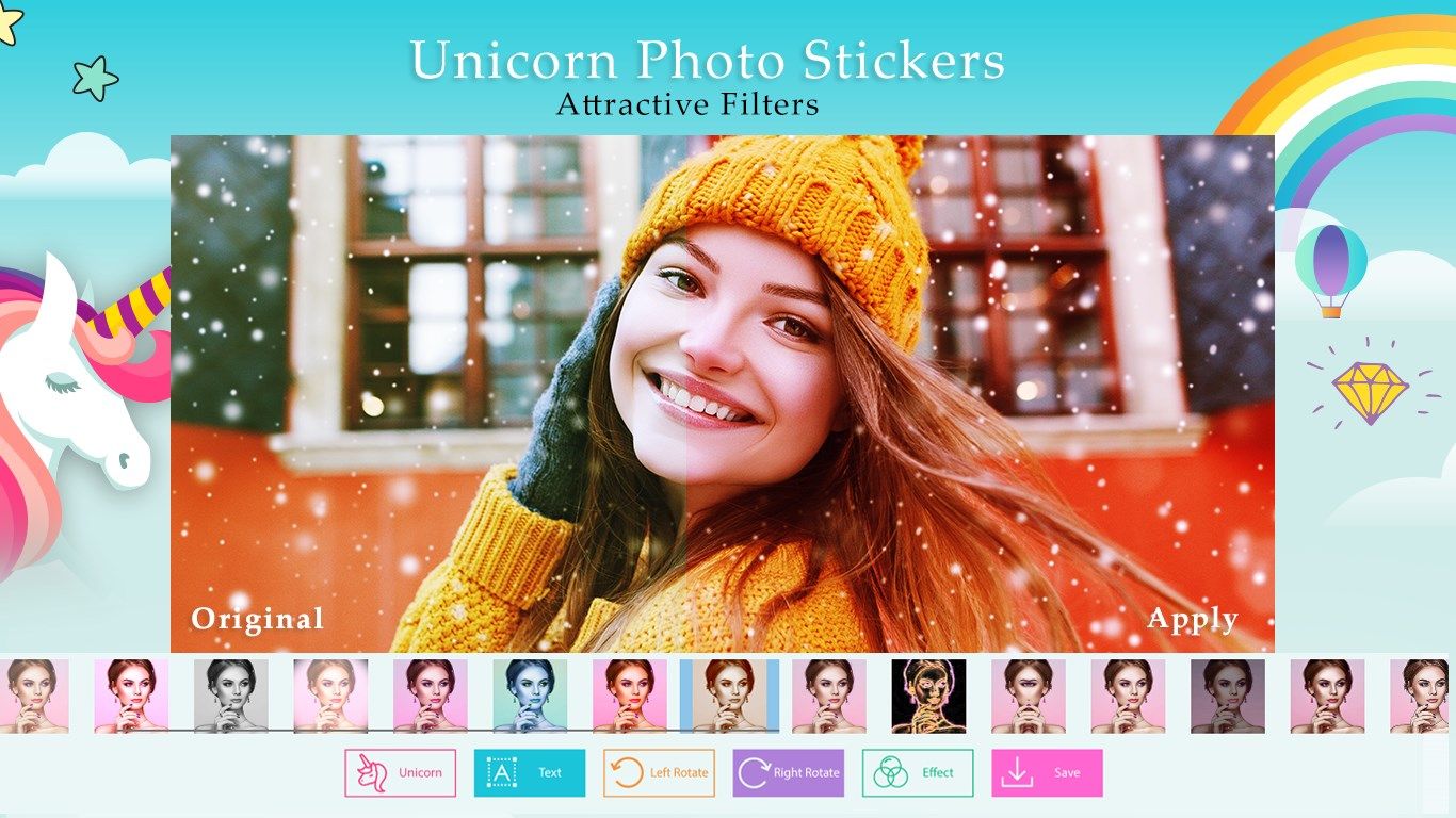 Unicorn Photo Stickers