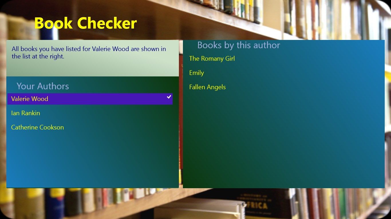 Find all books by author name.