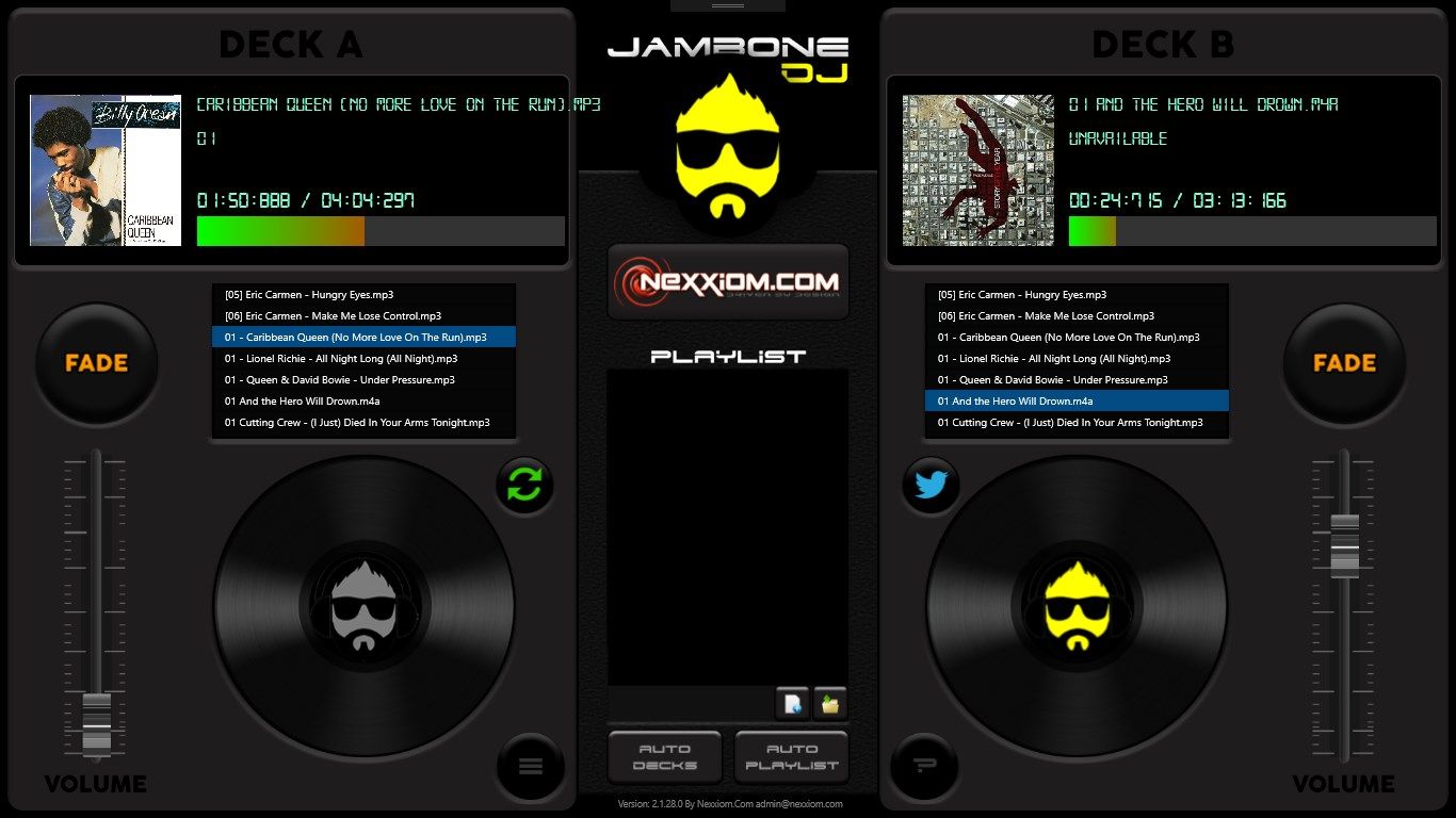 JamBone DJ Main Console