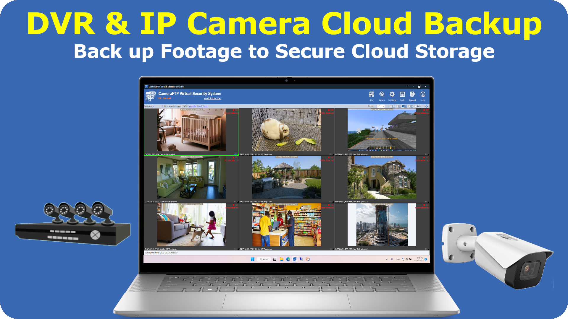 DVR and IP Camera Cloud Backup, More Secure than Local Recording