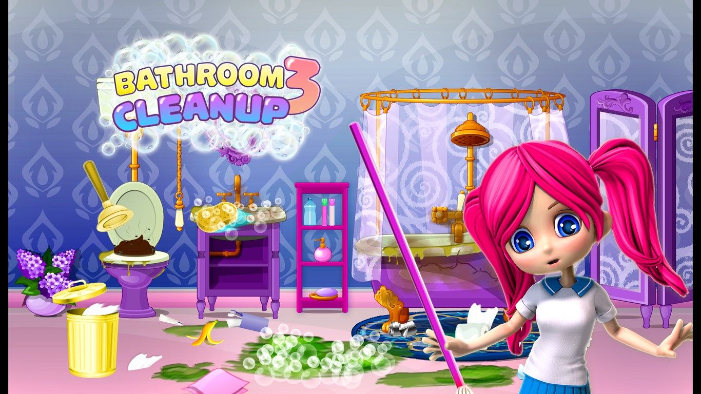 Kids Bathroom & Toilet Cleanup - Fix It Game for Girls