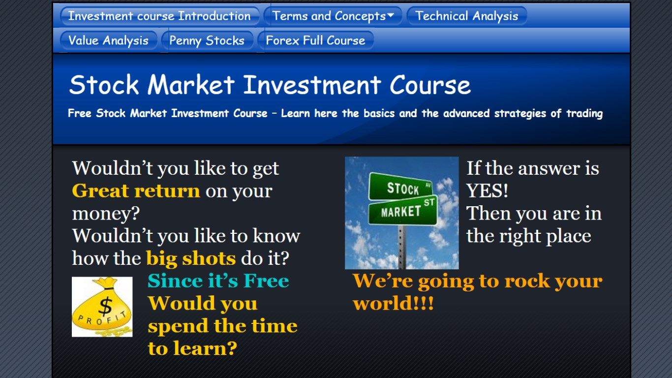 Free Investment Course