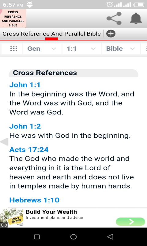 Cross Reference And Parallel Bible
