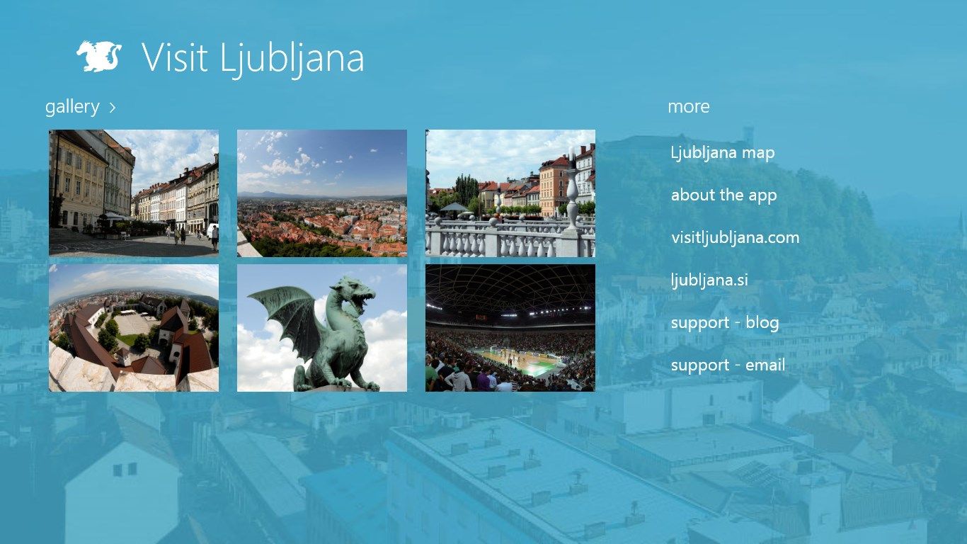Gallery of Ljubljana and more options - map of Ljubljana, support...