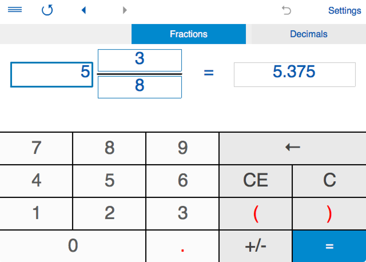Fraction Calculator 4in1