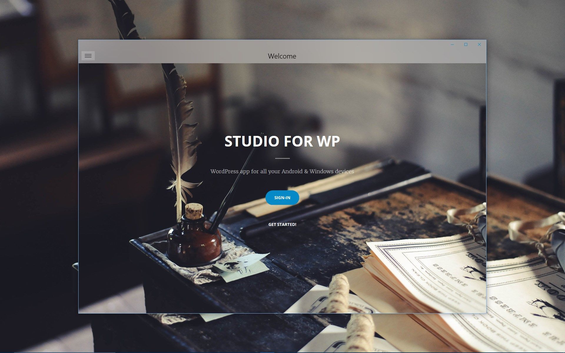 Welcome to Studio for WP - Manage your blogs