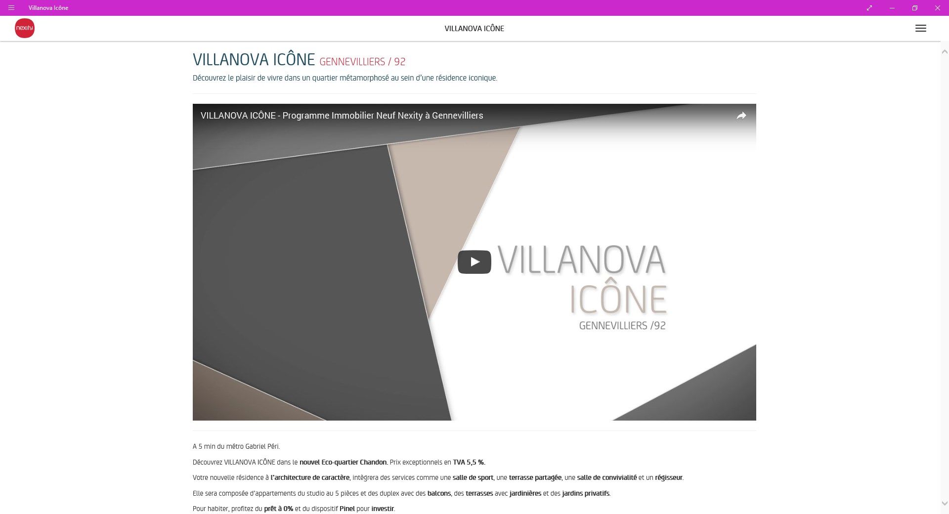 Villanova Icône