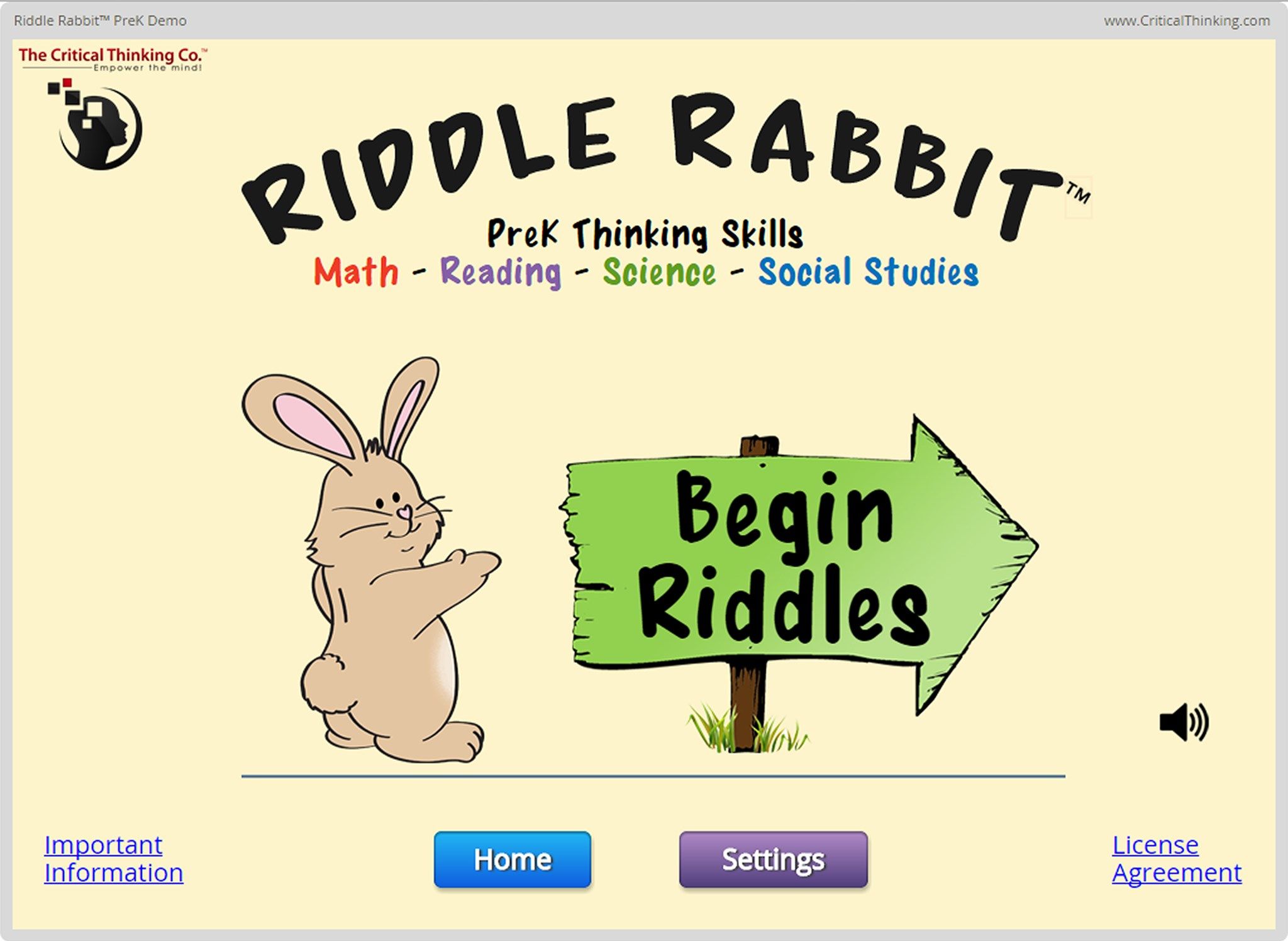 Welcome to Riddle Rabbit, let's begin!