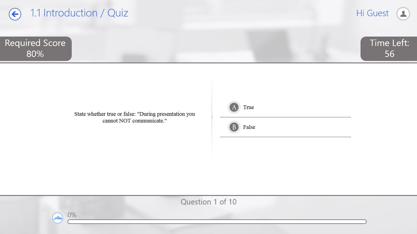 Quizzes to test what you learnt through Videos & Tutorials