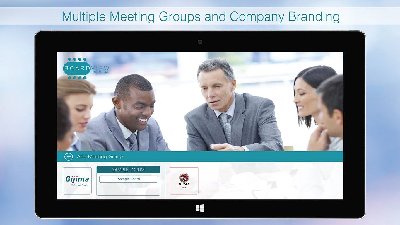 Multiple meeting groups and company branding