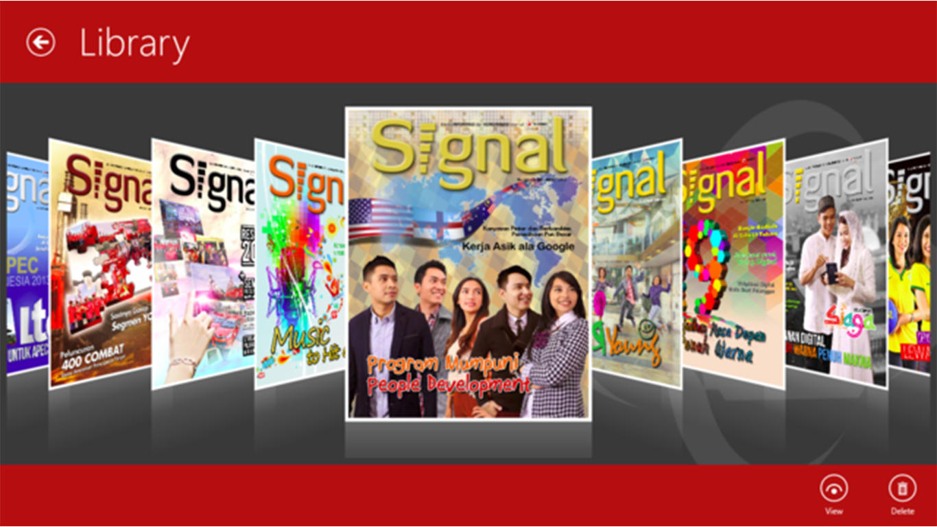Aplikasi Signal e-Magz adalah aplikasi resmi dari Telkomsel yang berisi kumpulan majalah bulanan yang diterbitkan oleh Telkomsel, dan yang akan terus update untuk kalangan internal.