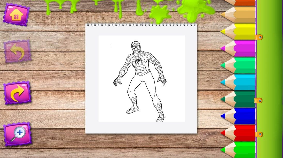 Coloring Super Hero Spider