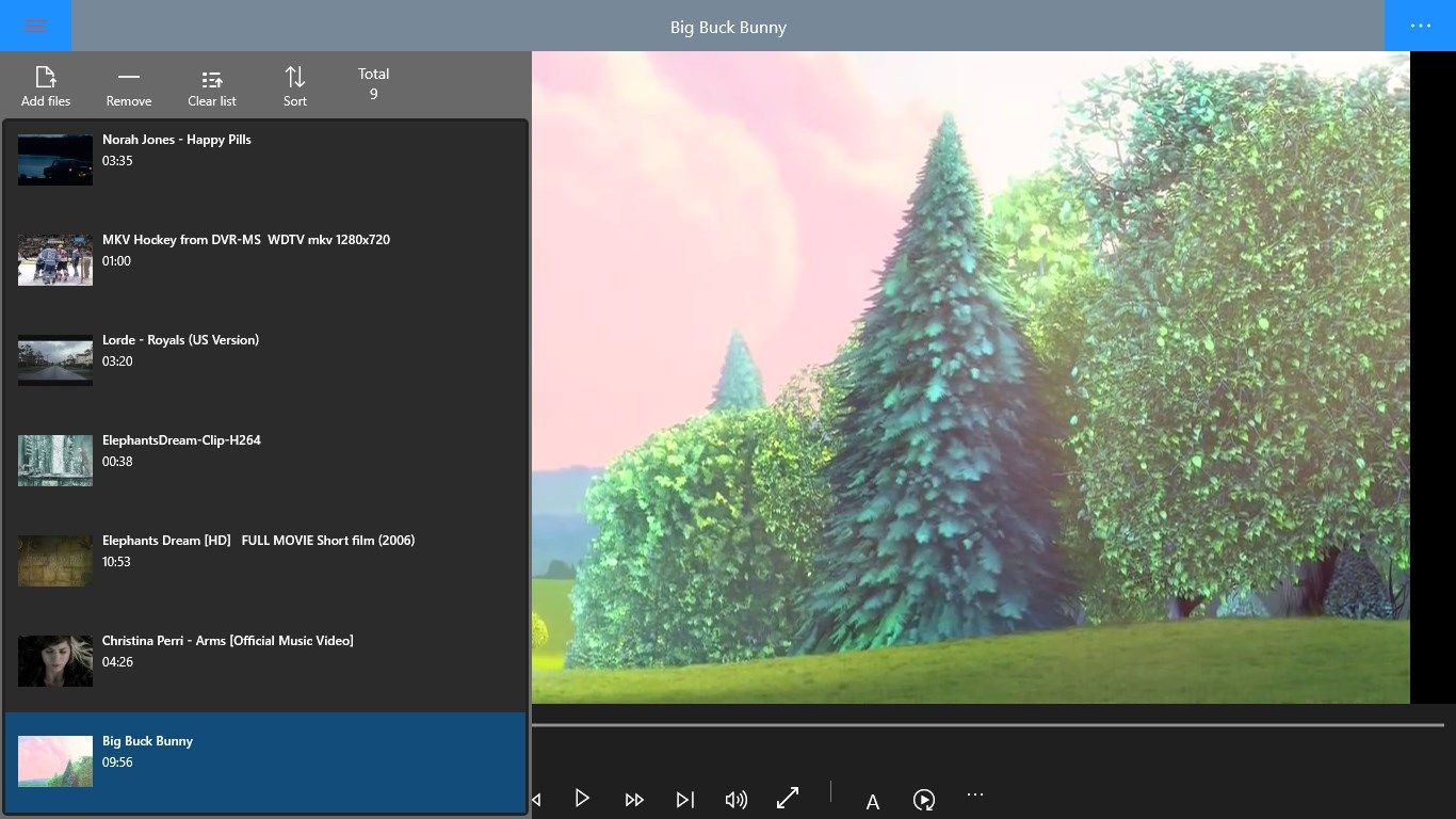 manage and remember a play list of your video files
